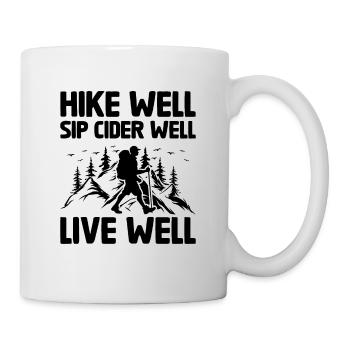 Randonneur Randonnée Trekking En plein air Nature Boisson alcoolisée - Mug blanc - blanc - Droite