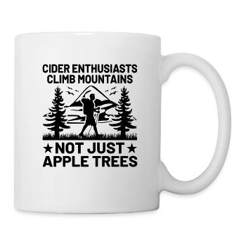Wandern Wanderer Natur Trekking Outdoor Bergsteigerin - Tasse - Weiß - Rechts