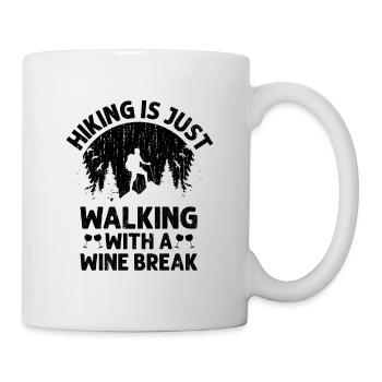 Hiking Nature Trekking Mountaineering Hiker Outdoo - Mug - white - Right