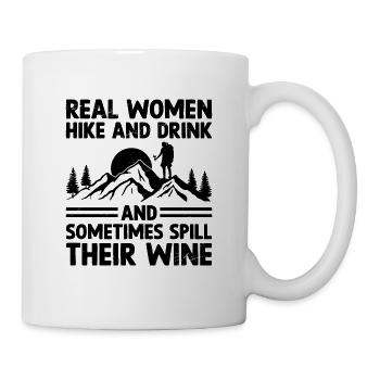 Wandern Natur Trekking Bergsteigen Wanderer Outdoo - Tasse - Weiß - Rechts