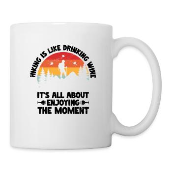 Hiking Nature Trekking Mountaineering Hiker Outdoo - Mug - white - Right