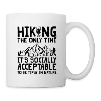 Wandern Natur Trekking Bergsteigen Wanderer Outdoo - Tasse - Weiß - Rechts
