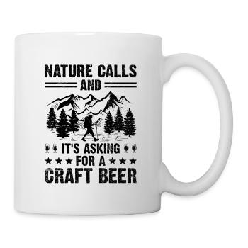 Wandern Natur Trekking Bergsteigen Wanderer Outdoo - Tasse - Weiß - Rechts