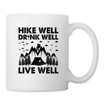 Hiking Hiker Nature Trekking Outdoor Mountaineerin - Mug - white - Right