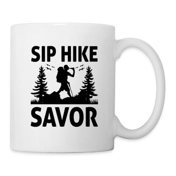 Hiking Nature Mountaineering Trekking Outdoor Hike - Mug - white - Right