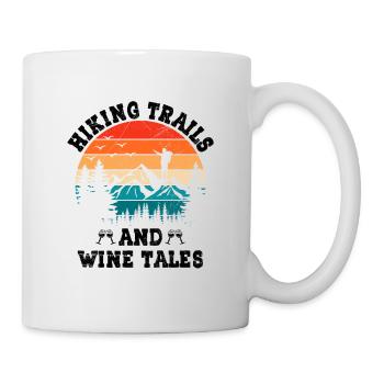 Hiking Nature Mountaineering Trekking Outdoor Hike - Mug - white - Right
