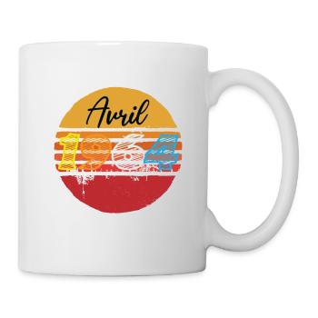 Les Légendes sont nées en Avril 1964 60th Birthday - Mug blanc - blanc - Droite