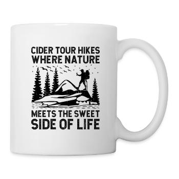 iking Outdoor Nature Hiker Trekking Mountaineering - Mug - white - Right