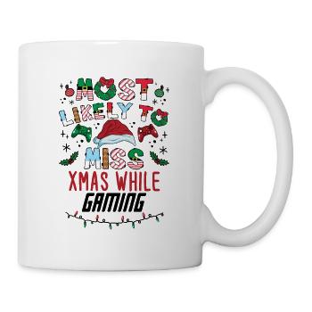 Weihnachten Gamer Lustig Miss Xmas While Gaming - Tasse - Weiß - Rechts