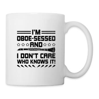Joueur de hautbois Hautbois Basoonist Marching Band Instrumen - Mug blanc - blanc - Droite