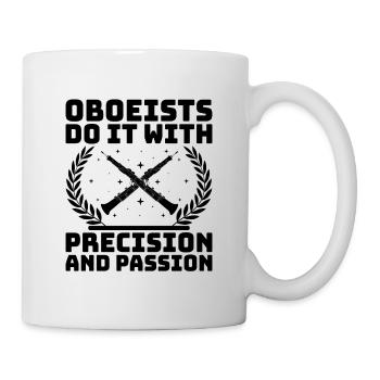 Oboist Oboe Basoonist Marching Band Instrumen - Tasse - Weiß - Rechts