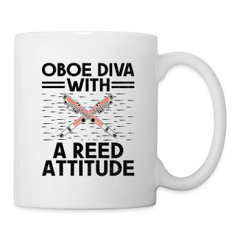 Oboe Player Oboe Basoonist Marching Band Instrumen - Mug - white - Right