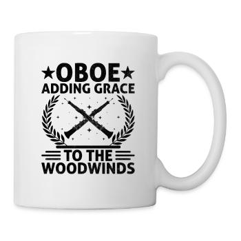 Oboe Player Oboe Basoonist Marching Band Instrumen - Mug - white - Right