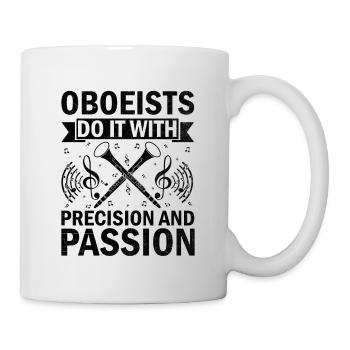 Oboist Oboe Basoonist Marching Band Instrumen - Tasse - Weiß - Rechts