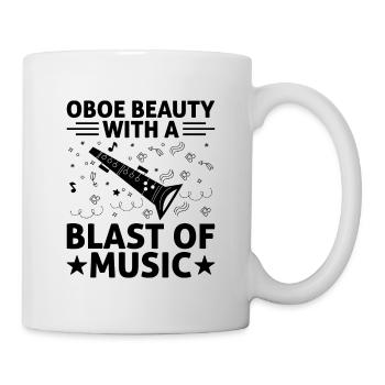 Joueur de hautbois Hautbois Basoonist Marching Band Instrumen - Mug blanc - blanc - Droite
