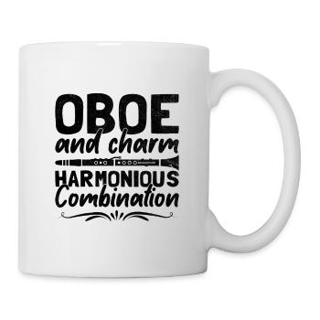 Oboist Oboe Basoonist Marching Band Instrumen - Tasse - Weiß - Rechts