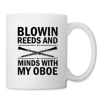 Oboe Player Oboe Basoonist Marching Band Instrumen - Mug - white - Right