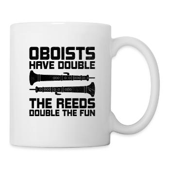 Oboist Oboe Basoonist Marching Band Instrumen - Tasse - Weiß - Rechts