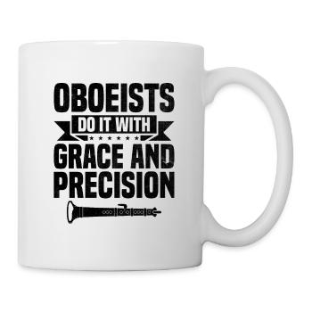 Oboe Player Oboe Basoonist Marching Band Instrumen - Mug - white - Right