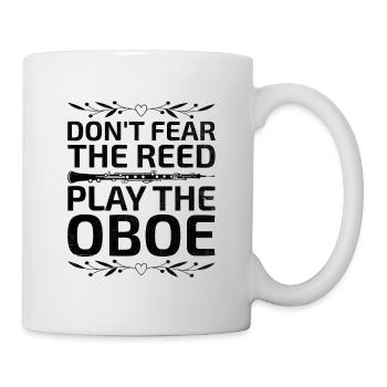 Oboe Player Oboe Basoonist Marching Band Instrumen - Mug - white - Right