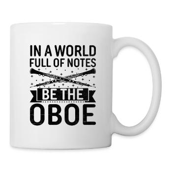 Hautboïste Hautbois Basooniste Fanfare Instrumen - Mug blanc - blanc - Droite