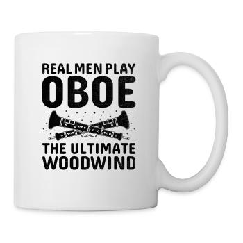 Oboe Player Oboe Basoonist Marching Band Instrumen - Mug - white - Right
