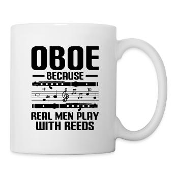 Oboist Oboe Basoonist Marching Band Instrumen - Tasse - Weiß - Rechts
