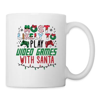 Weihnachten Gamer Gaming Spruch Lustig Humor Xmas - Tasse - Weiß - Rechts