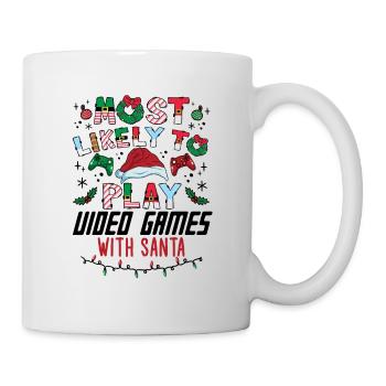 Weihnachten Gamer Gaming Spruch Lustig Humor Xmas - Tasse - Weiß - Rechts