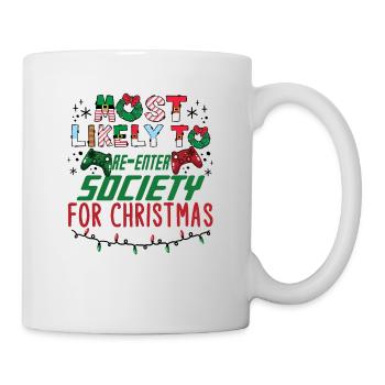 Gamer Gaming Weihnachten Xmas Spruch Lustig Humor - Tasse - Weiß - Rechts