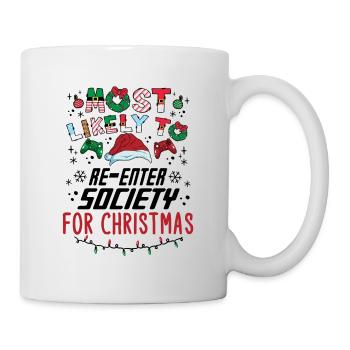 Gamer Gaming Dire Noël Noël Humour Drôle - Mug blanc - blanc - Droite