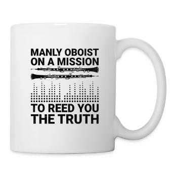 Oboe Player Oboe Basoonist Marching Band Instrumen - Mug - white - Right