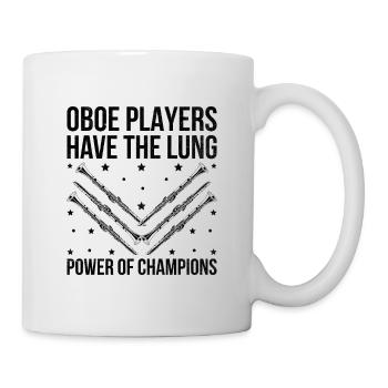 Oboe Player Oboe Basoonist Marching Band Instrumen - Mug - white - Right