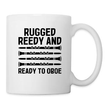 Oboe Player Oboe Basoonist Marching Band Instrumen - Mug - white - Right
