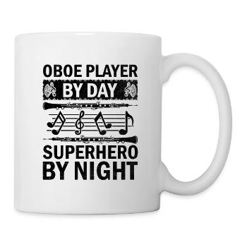 Oboist Oboe Basoonist Marching Band Instrumen - Tasse - Weiß - Rechts