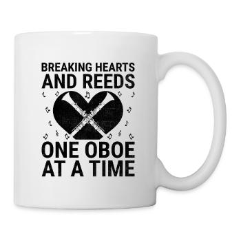 Oboe Player Oboe Basoonist Marching Band Instrumen - Mug - white - Right