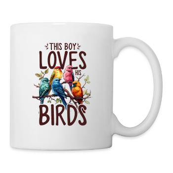 Garçon Oiseau Drôle Oiseleur Oiseau D’observation Oiseau - Mug blanc - blanc - Droite