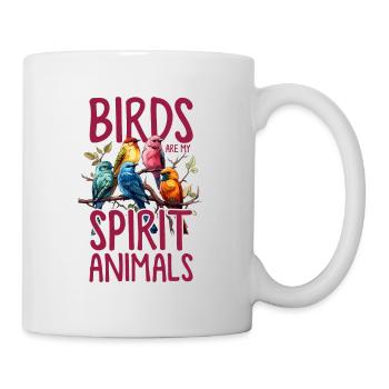 Bird Watching Funny Spirit Animal Birds Lovers - Mug - white - Right