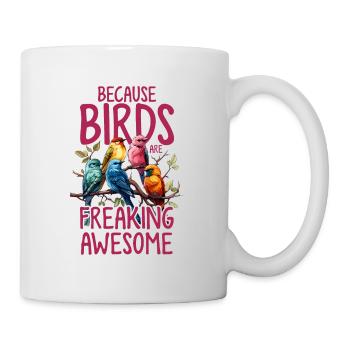 Vogelliebhaber verdammt genial lustig Vogel Vogel - Tasse - Weiß - Rechts