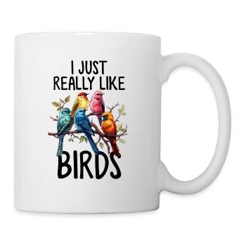 Birdwatching Bird Lover Funny Birding Birds - Mug - white - Right