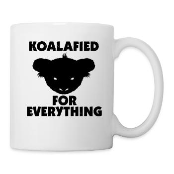 koalyvied for everything - lässiger Koala - Tasse - Weiß - Rechts