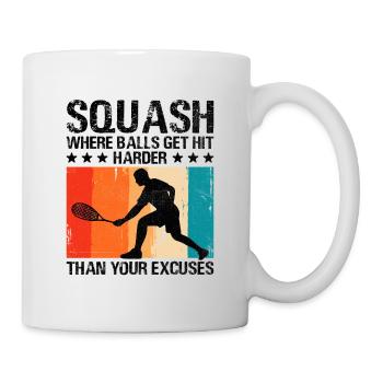 Squash Player Squash Tennis Player Raquetball Spor - Mug - white - Right