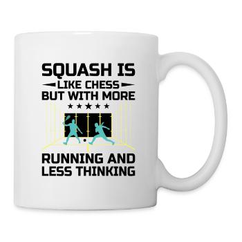 Squashspieler Squash-Tennisspieler Raquetball-Spor - Tasse - Weiß - Rechts