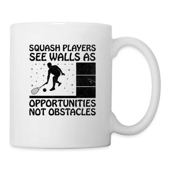 Squashspieler Squash Tennisspieler Raquetball Spor - Tasse - Weiß - Rechts
