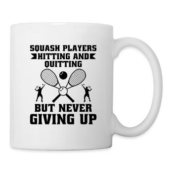 Squashspieler Squash-Tennisspieler Raquetball-Spor - Tasse - Weiß - Rechts