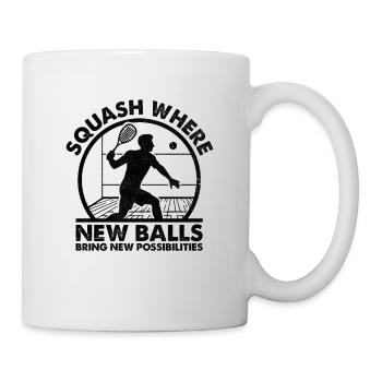 Squash Player Squash Tennis Player Raquetball Spor - Mug - white - Right