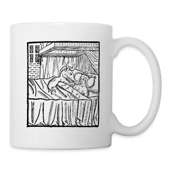 The animal in bed - Mug - white - Right