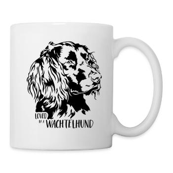 Aimé par un chien de caille disant chien Wilsigns - Mug blanc - blanc - Droite