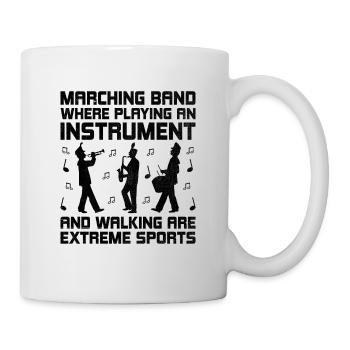 Blaskapelle Sprüche Lustige Marschinstrumente - Tasse - Weiß - Rechts