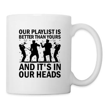 Marching Band Sayings Funny Marching Instruments - Mug - white - Right